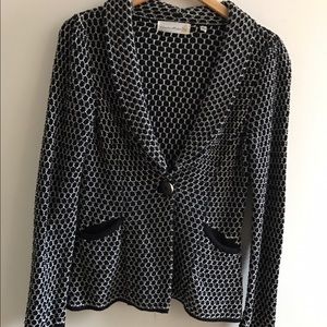 Charlie & Robin Anthropologie Sz S knit blazer EUC